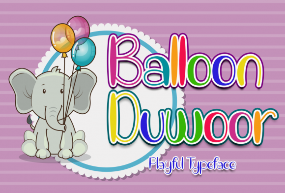 A Closer Look at the Balloon Duwoor Typeface
