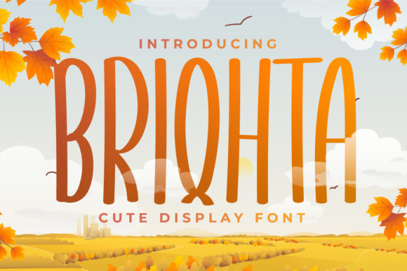 Briqhta: A Playful Display Font for Real Branding Projects