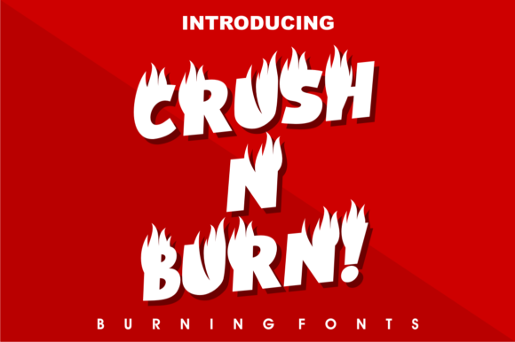 Crush N Burn Typeface Brings Heat to Editorial Design