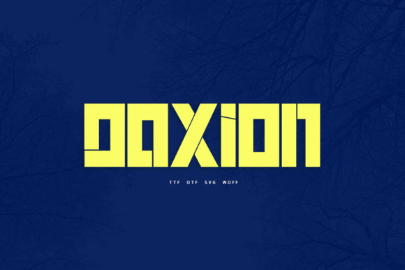 Daxion: A Chunky Display Font for Bold Branding
