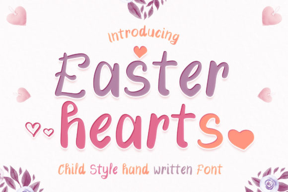 Easter Hearts: A Joyful Display Typeface for Editorial Design