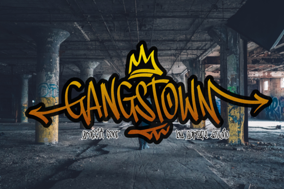 Gangstown: The Graffiti Display Font for Digital Marketing Impact