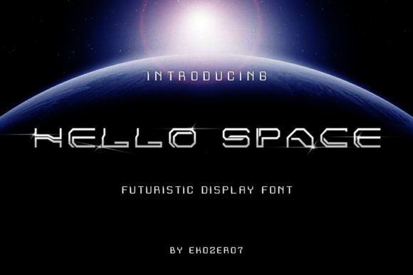 Hello Space Font: Your Launchpad for a Futuristic Brand Identity