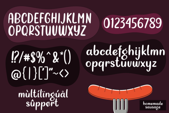 Homemade Sausage: A Bold Display Font for Small Business Branding