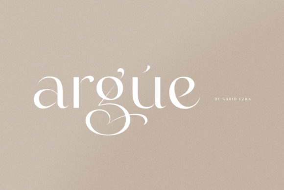The Argue Font: Turning Everyday Design Into a Premium Brand Experience