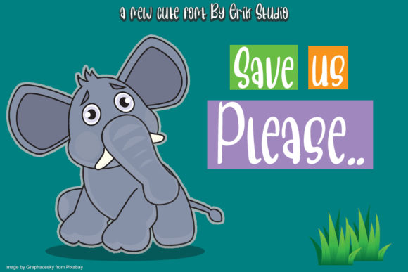 The Save Us Please Font: A Chunky, Friendly Powerhouse for Crafters