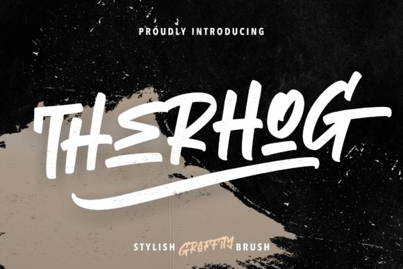 Therhog: A Modern Display Font for Digital Expression