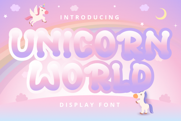 Unicorn World Font: A Maker's Dream for Sweet Designs